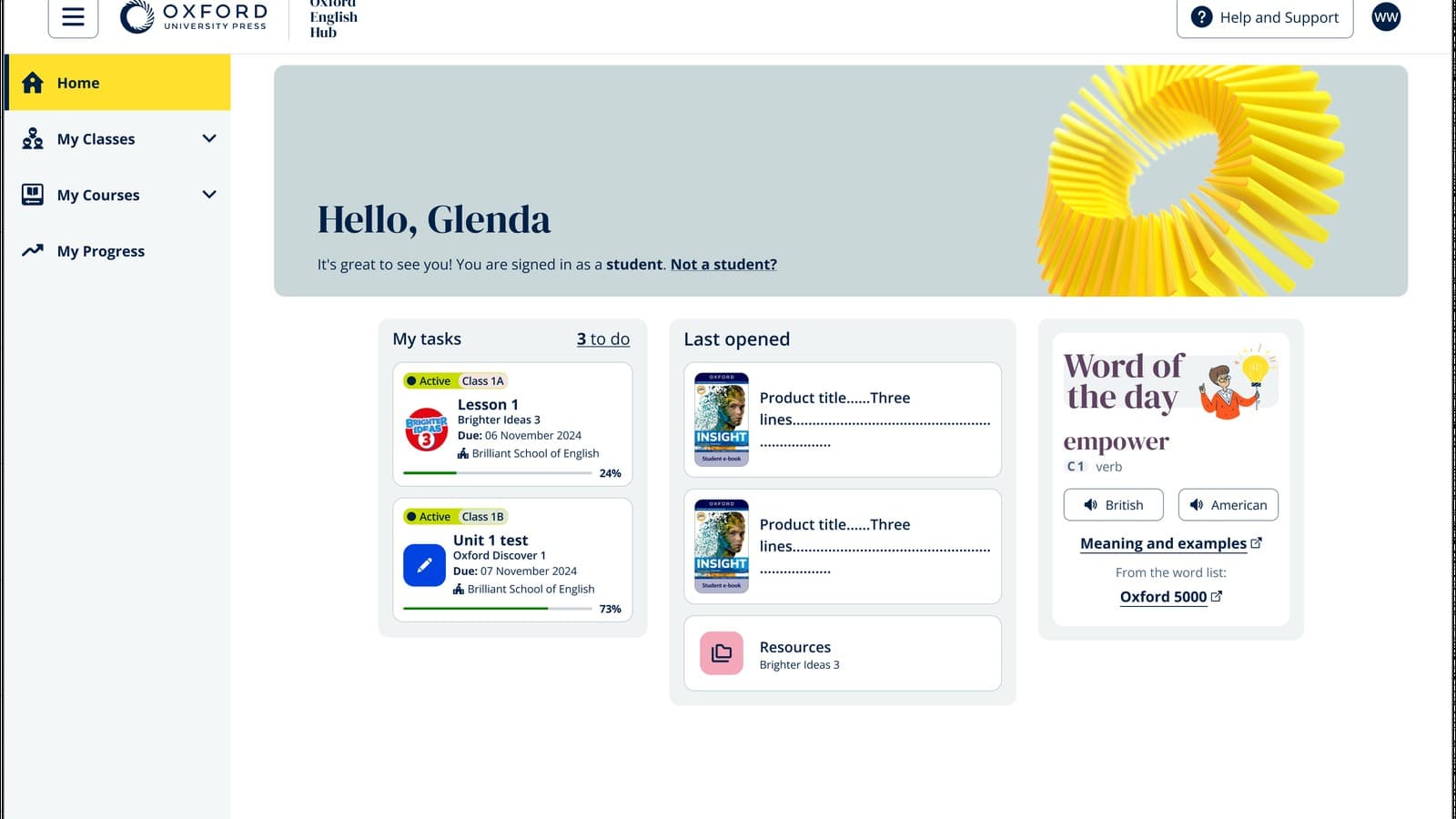 Components Production — Oxford English Hub