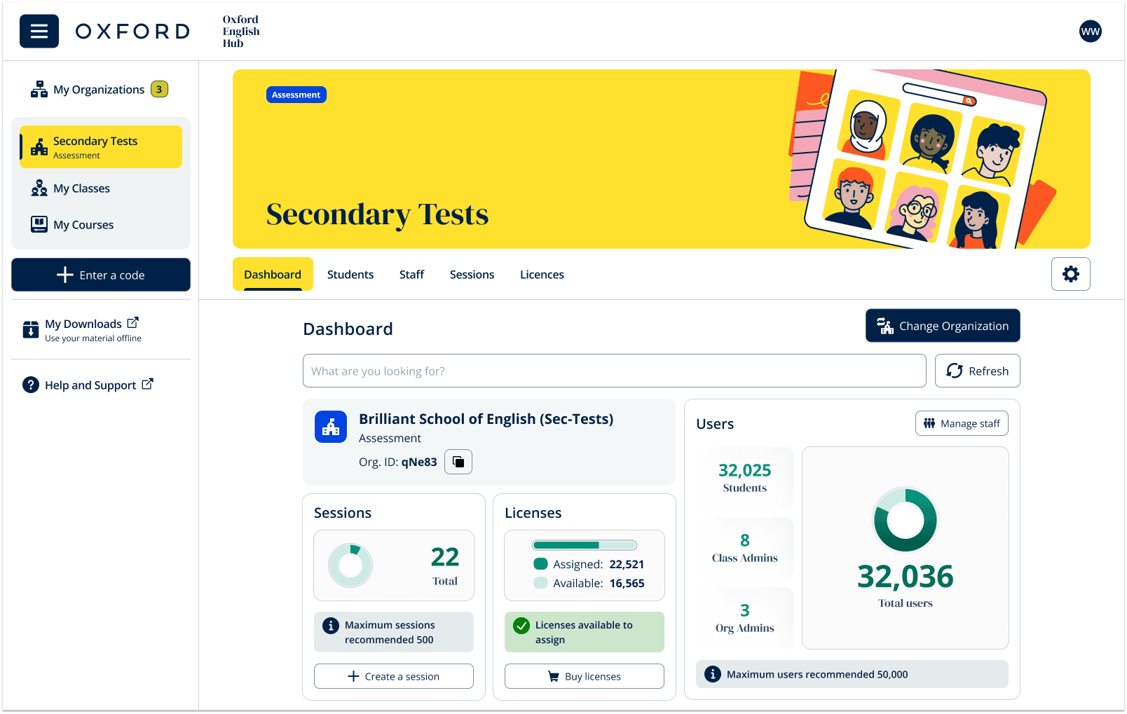 Org Integration — Oxford English Hub